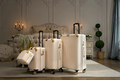 hotel room suitcases