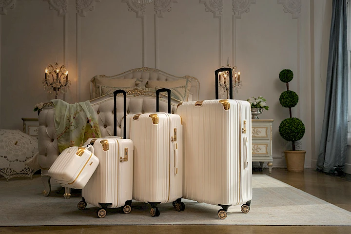 hotel room suitcases