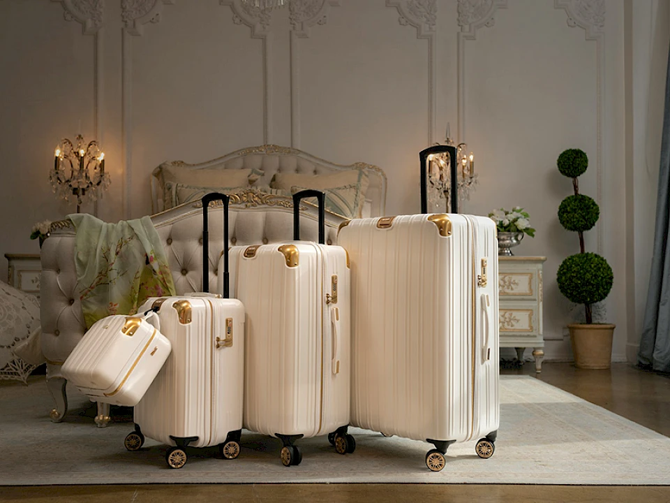 hotel room suitcases