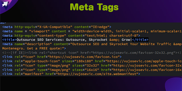 Meta tags